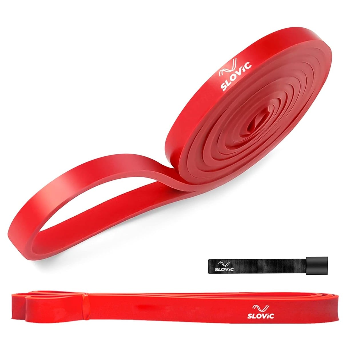 Slovic Resistance TPE Bands for Workout- Red | Resistance Band Set | Exercise Band for Home Gym Fitness | Pull Up Band | Loop Band | Stretching Band | Gym Band for Men & Women | Heavy Duty Material - Sports and Fitness Equipment | Buy online on ZillyBuy