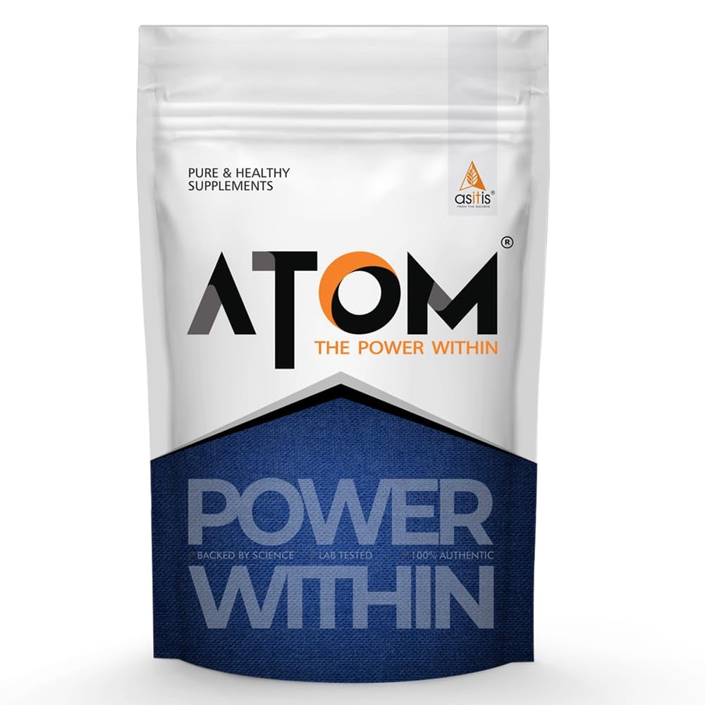 AS-IT-IS ATOM Weight Gainer Double Rich Chocolate Flavor AS-IT-IS ATOM PWR Weight Gainer 1kg | 61.1g Carbs & 8.8g Proteins | Double Rich Chocolate Flavor