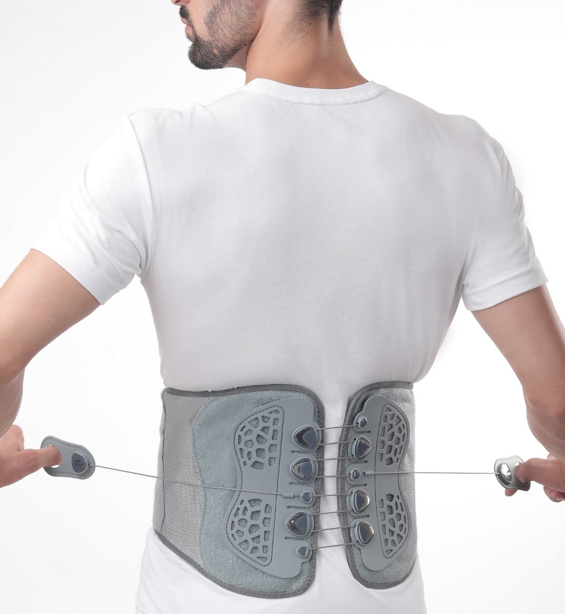 Tynor Lacepull L.S Belt, Grey, Large/XL, 1 Unit