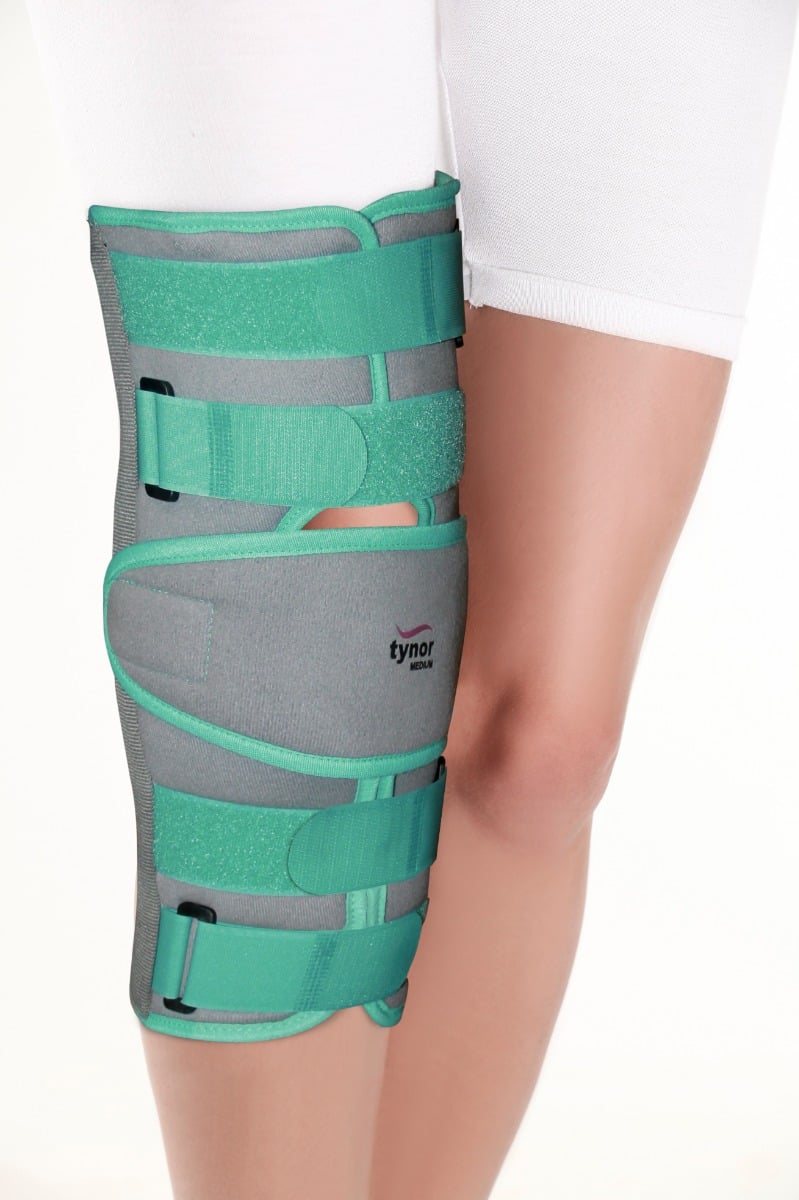 Tynor Knee Immobiliser 14"/36cm, Green, Large, 1 Unit