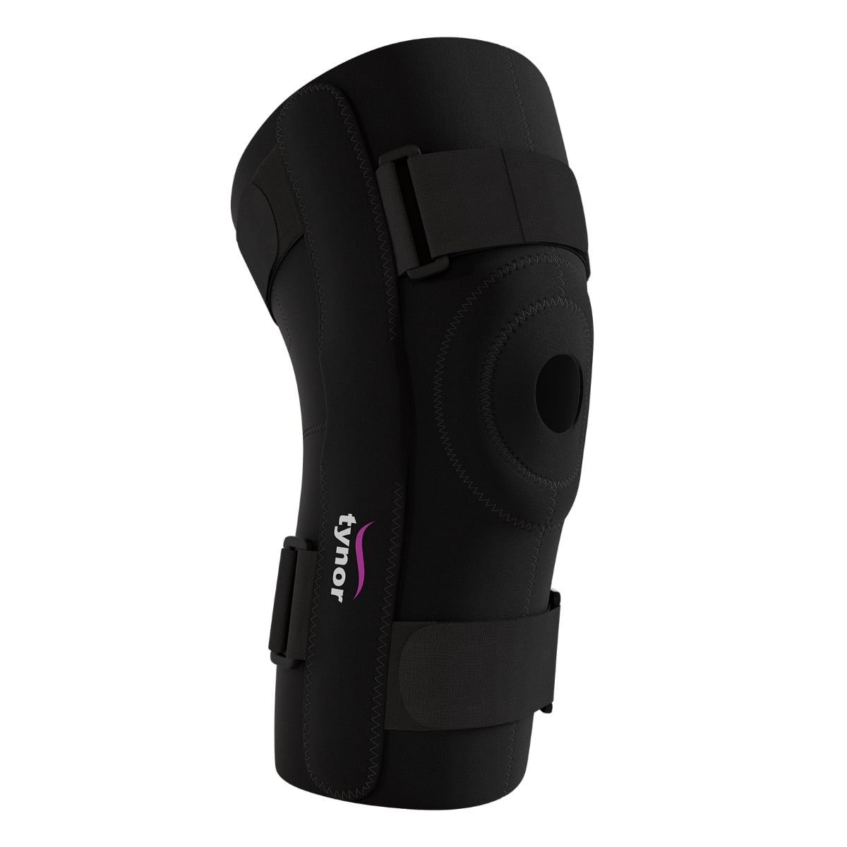 Tynor Knee Wrap Hinged (Neo), Black, Large, 1 Unit