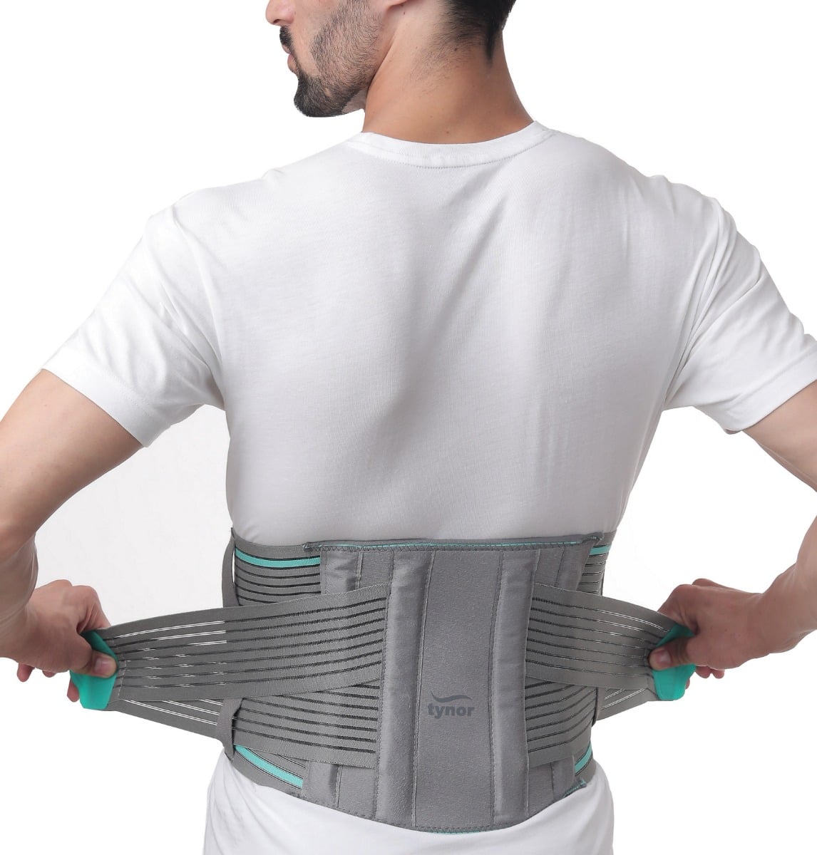 Tynor LS Belt Lumbopore, Grey, Small, 1 Unit
