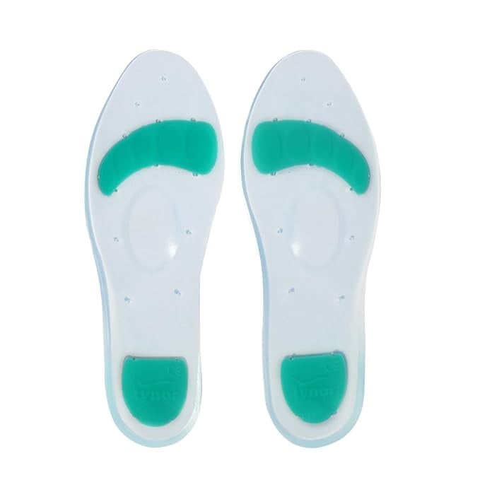 Tynor Insole Full Silicone, White, Small, Pack of 2