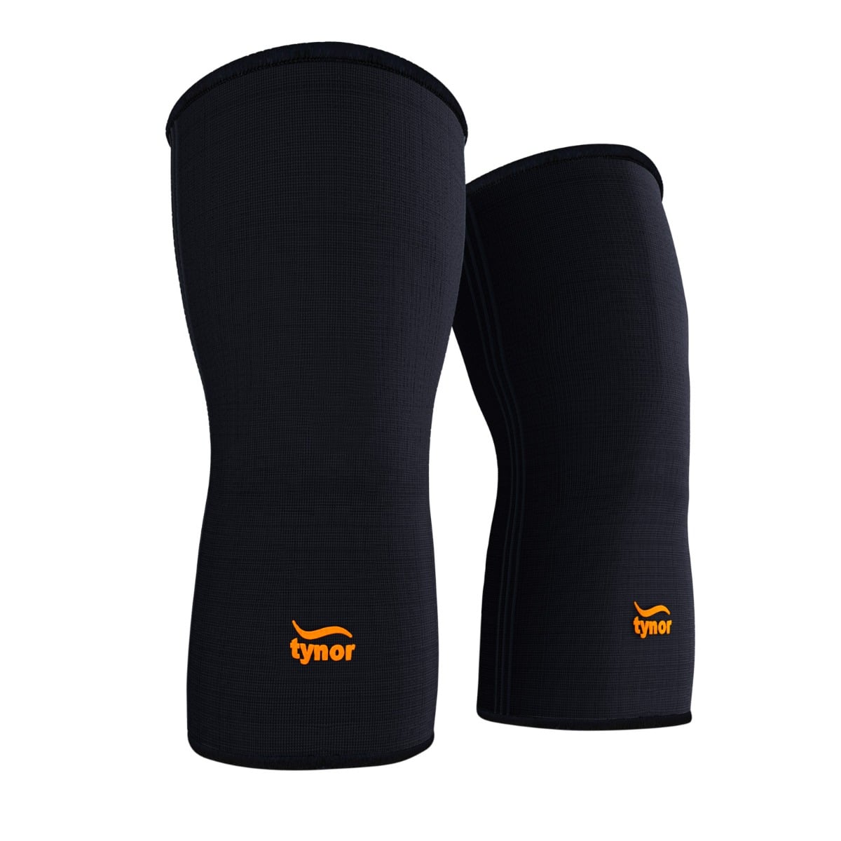 Tynor Knee Cap Air, Black & Orange, Large, Pack of 2