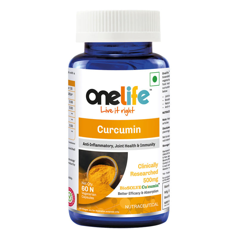 Onelife Curcumin with BioSOLVE Curcuminâ„¢, Clinically researched ...