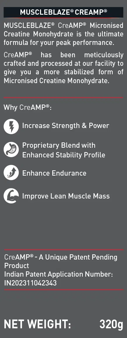 MuscleBlaze Creatine Monohydrate 320g Watermelon - Image 10