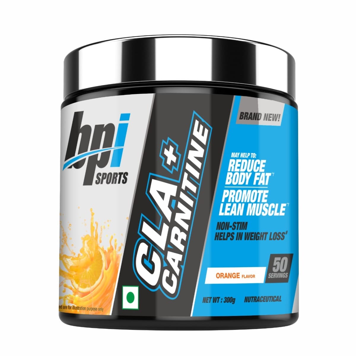bpi l carnitine BPI Sports CLA + Carnitine | Conjugated Linoleic Acid | Weight Loss Formula  | Metabolism, Performance, Lean Muscle | Caffeine Free | For Men & Women |  Orange | 50 servings