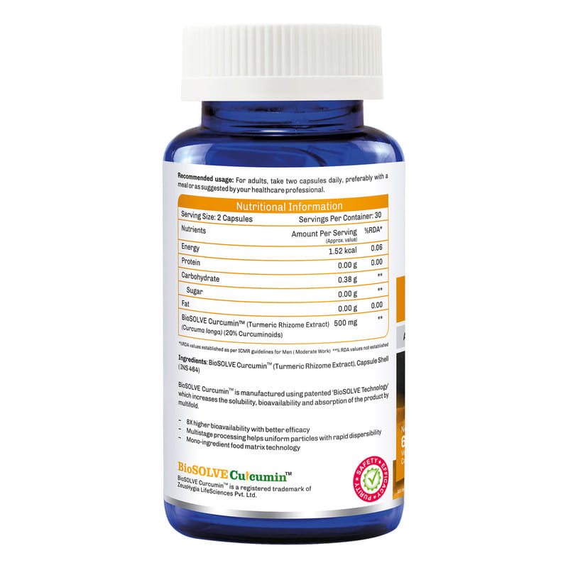 Onelife Curcumin with BioSOLVE Curcuminâ„¢, Clinically researched ...