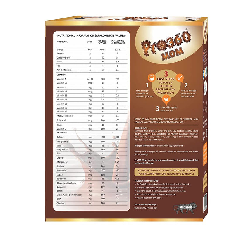 Pro360 MOM Protein Powder Nutritional Supplement for Pregnant ...