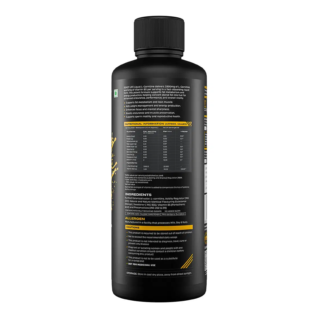 l carnitine 3300 elite series BeastLife L-Carnitine Liquid Supplement For Men & Women and anyone looking to New to cutting acrylic Size:45 Servings seal-sugar-free