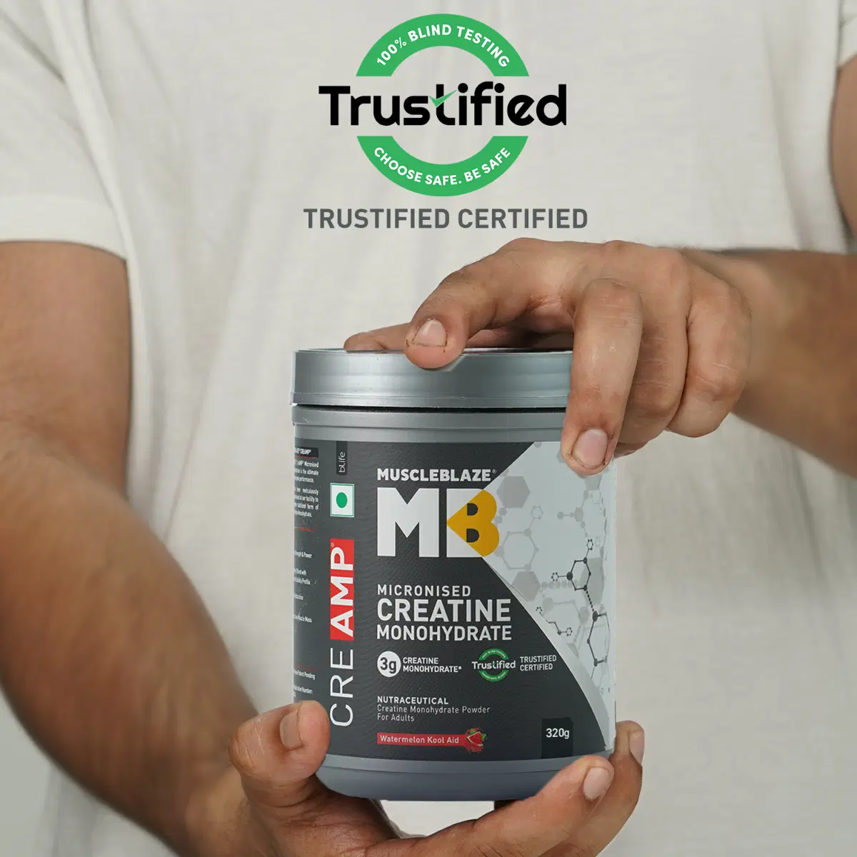 MuscleBlaze Creatine Monohydrate 320g Watermelon - Image 5