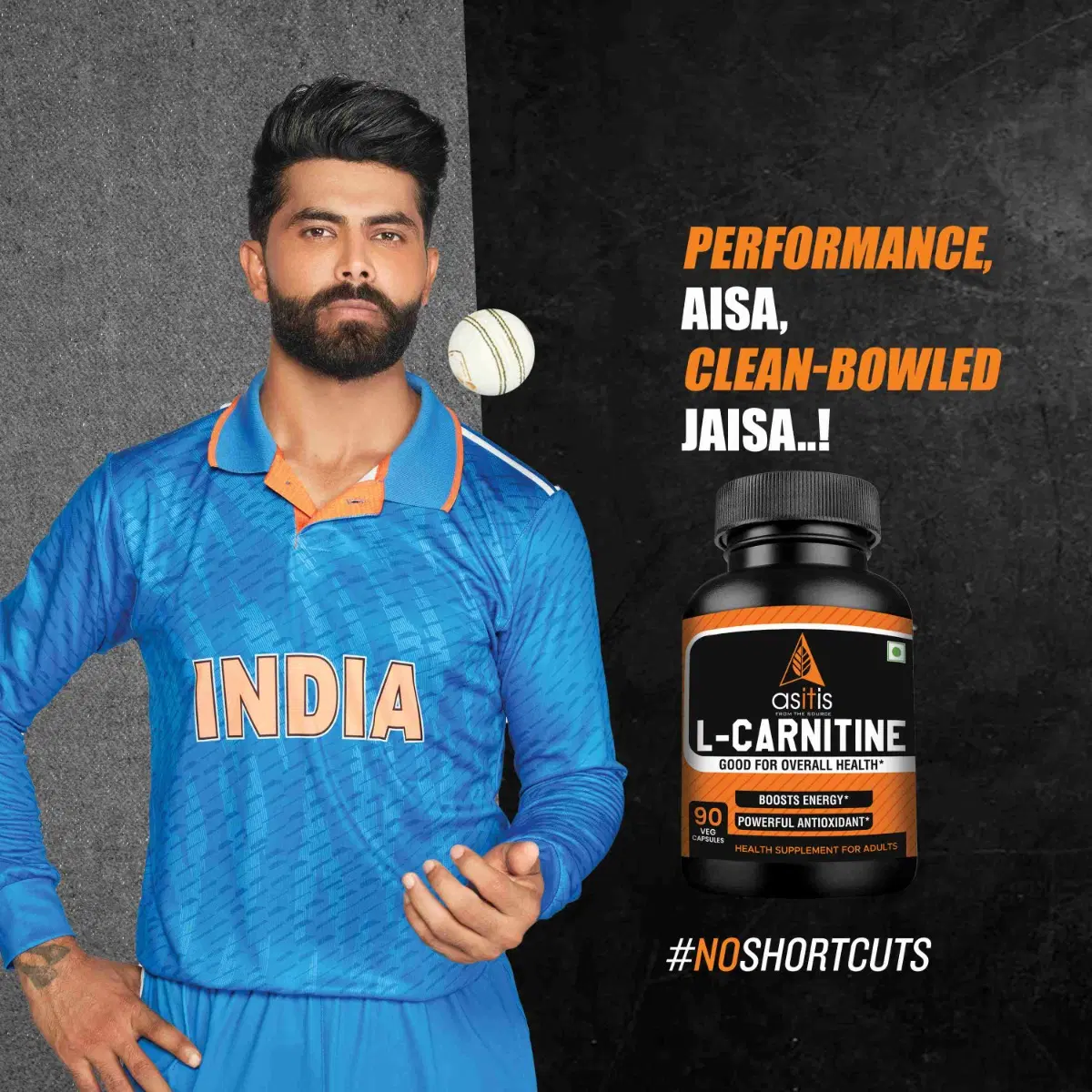 AS-IT-IS Nutrition 100% L-Carnitine L-Tartrate, 500mg per serving, 90  Capsules| Imported Carnipure Source |Zero Fillers | Boosts Performance