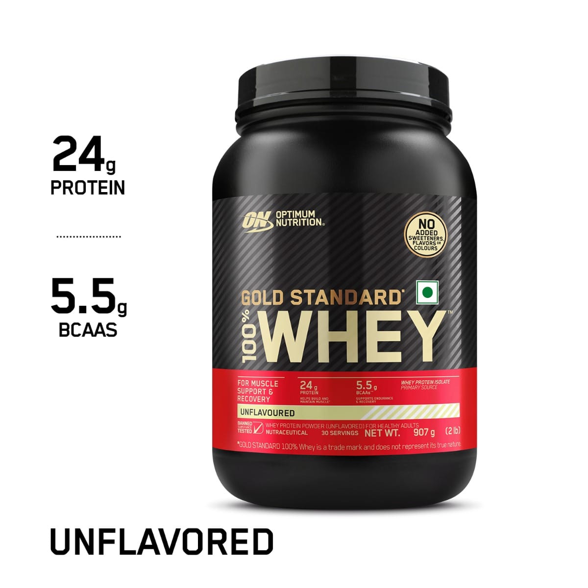 Optimum Nutrition (ON) Gold Standard 100% Whey Protein Powder 2 lb, 907 ...