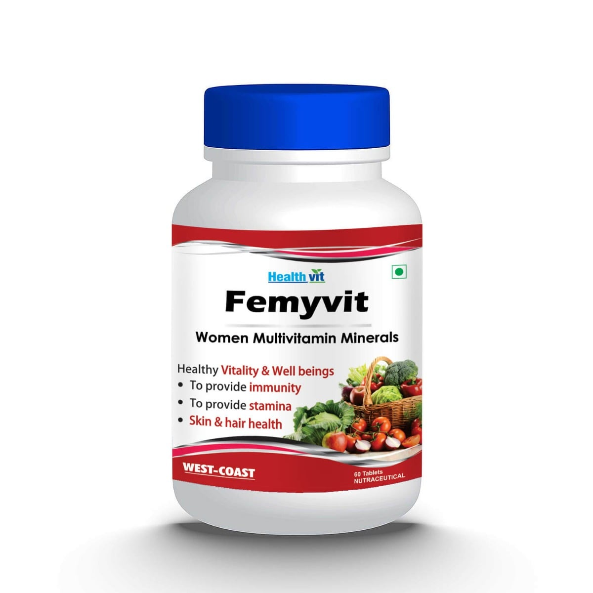 HealthVit Femyvit Women Multivitamins with 30 Vitamins, Minerals, Amino ...