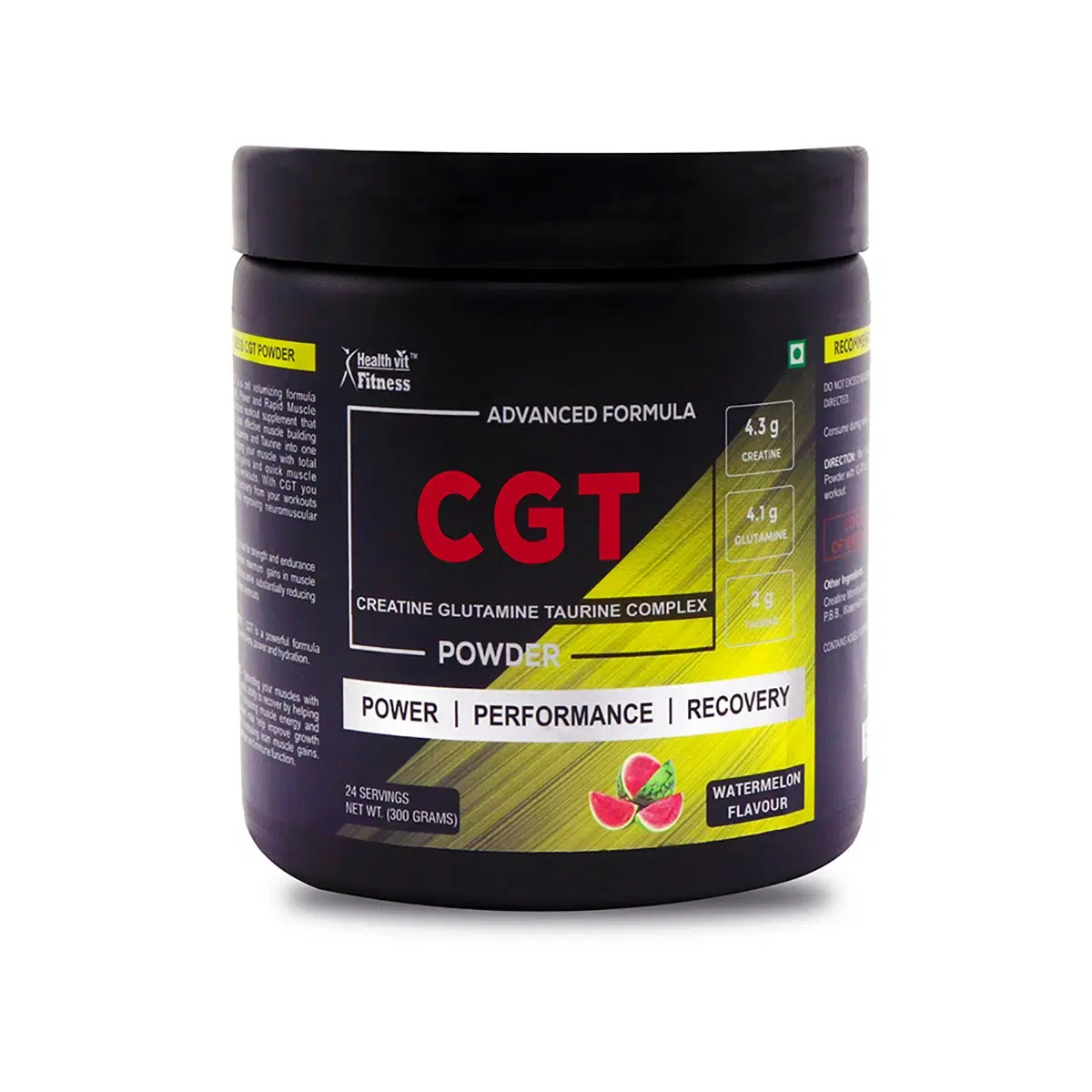 Healthvit Fitness Advanced CGT Powder 300gm (24 Servings) Watermelon ...