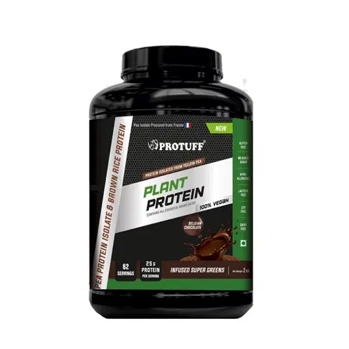 Pro Tuff Snacks Protuff Plant Protein Belgian Chocolate 2Kgs (62 Servings)