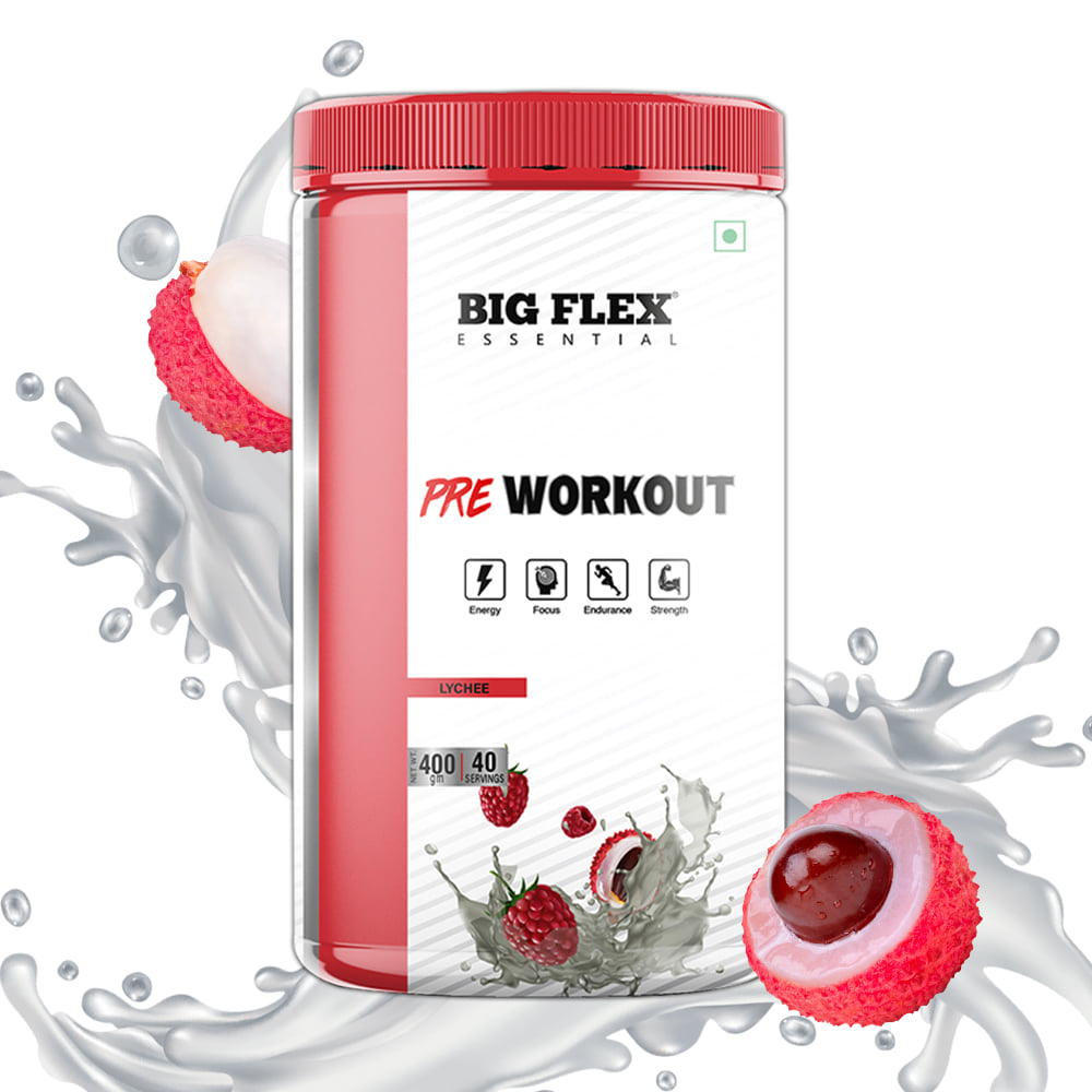 Bigflex Essential Pre Workout (Lychee) (400Gm) Jar