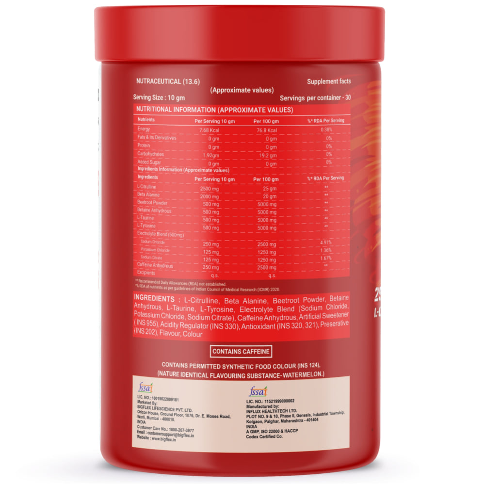 Bigflex Essential Cyclone Pre workout (Lychee) 300gm