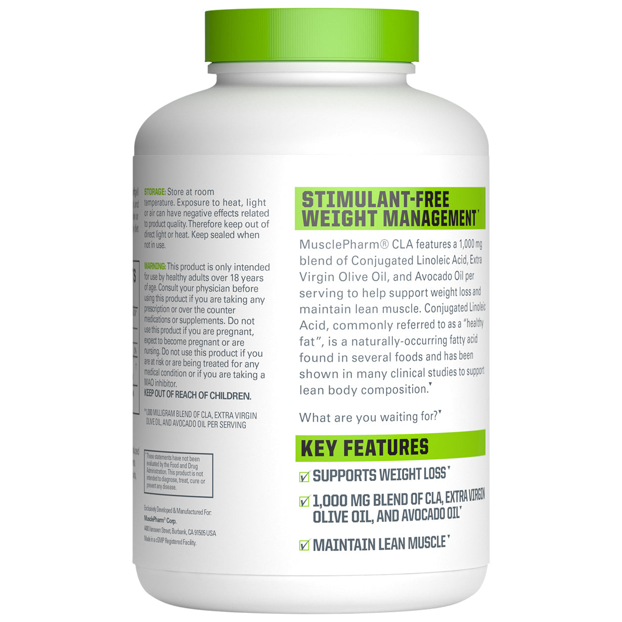 MusclePharm CLA Core 180 Caps