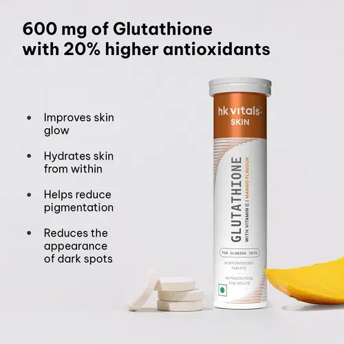 hk vitals glutathione reviews for skin brightness Buy With Vitamin C & E Capsule Online at Best Price When skincare isn't the whole