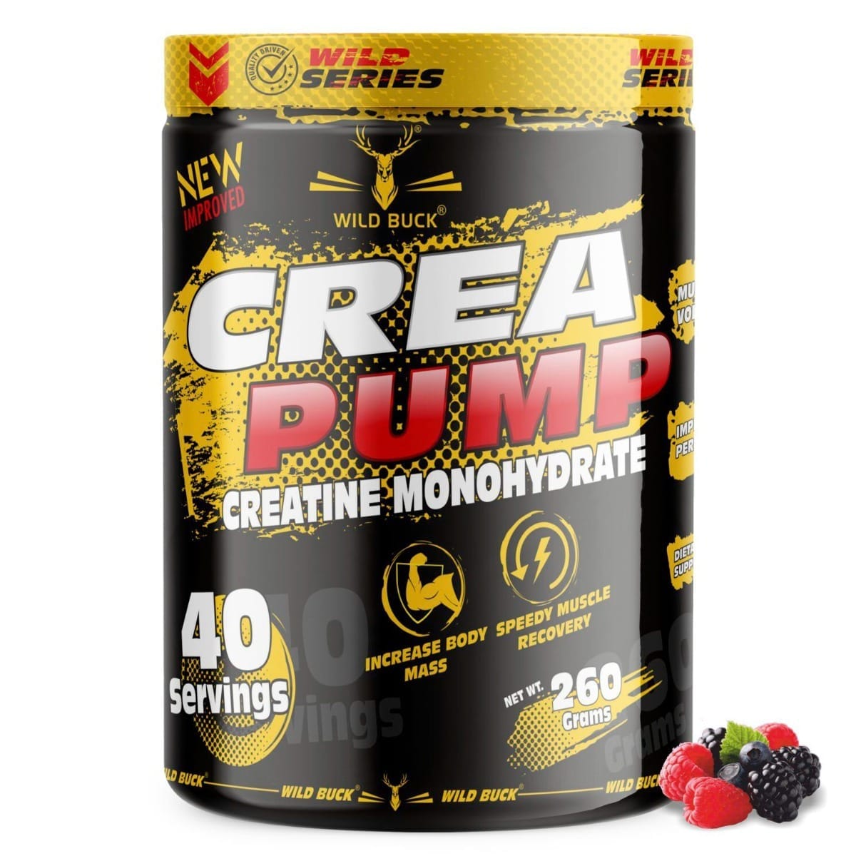 WILD BUCK Crea Pump Zero Sugar Pure Creatine Monohydrate Powder-picture-12