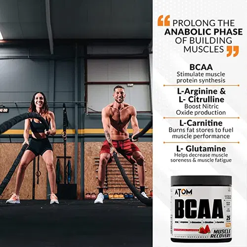 atom l carnitine AS-IT-IS Nutrition ATOM BCAA 250g powder with L-arginine, L-Carnitine, L-Citrulline for Energy Burst & Athletic Performance