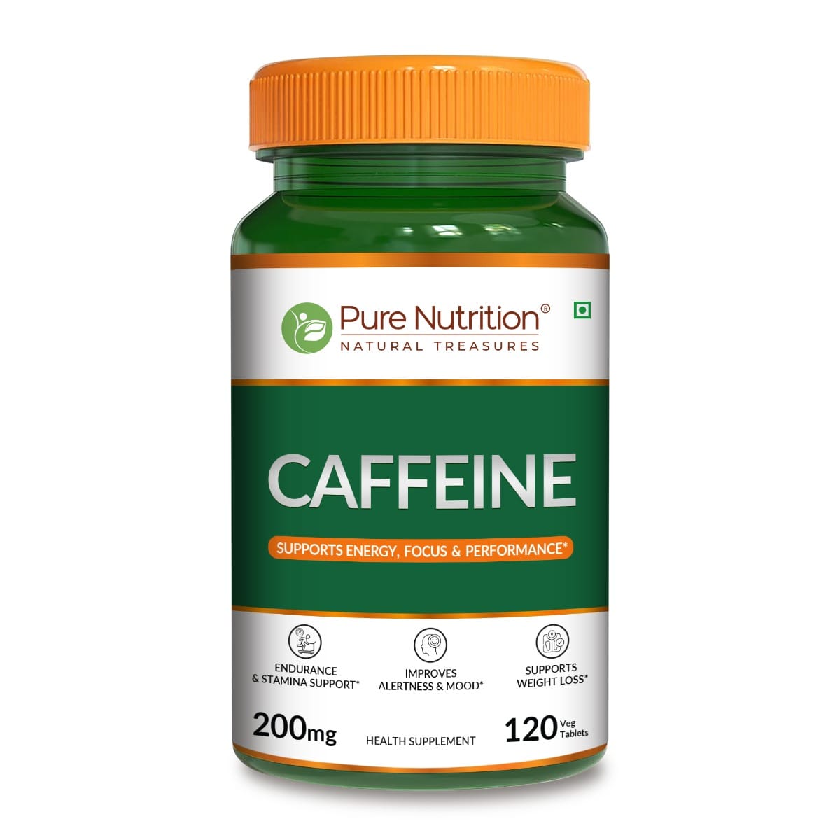 Pure Nutrition Caffeine 200mg – 120 Veg Tablets | Natural Energy Booster for Alertness, Focus & Endurance | Pre-Workout Support, Enhances Mental Clarity & Physical Performance | For Men & Women-image-24
