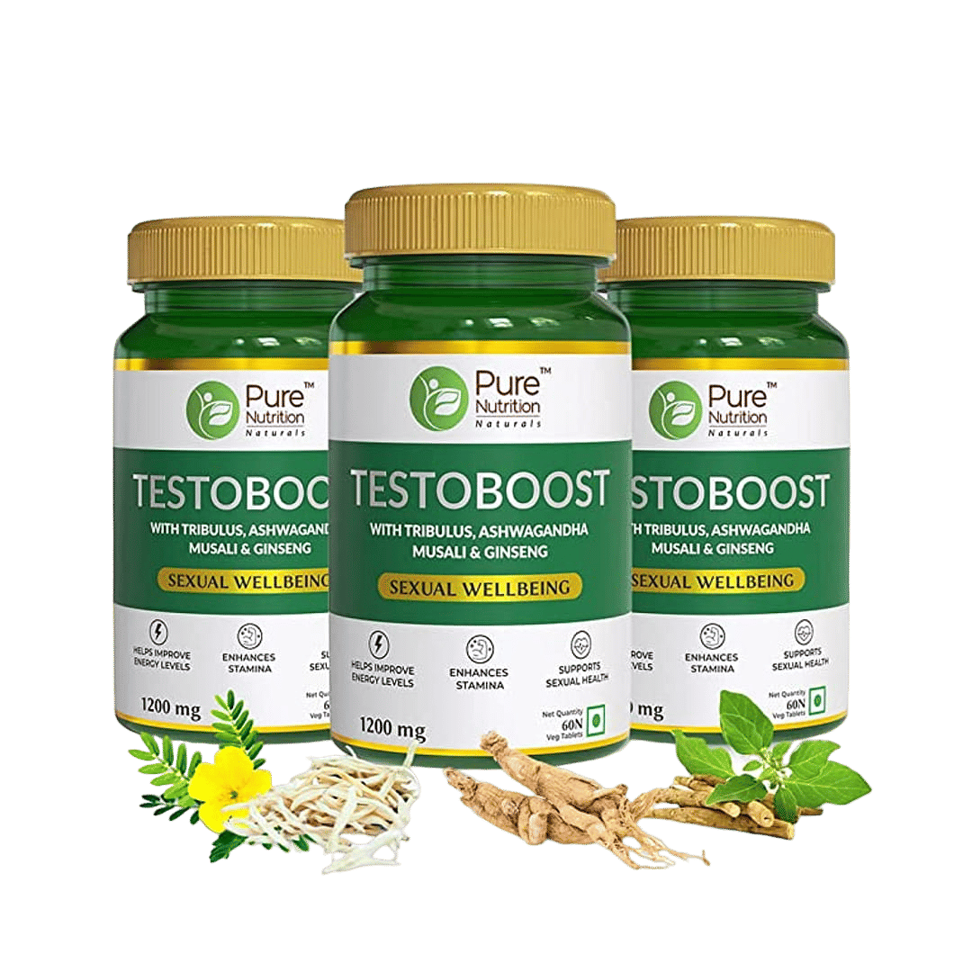 Pure Nutrition Testoboost, Testosterone Booster Supplement 180 Tablets (Pack Of 3)-image-2