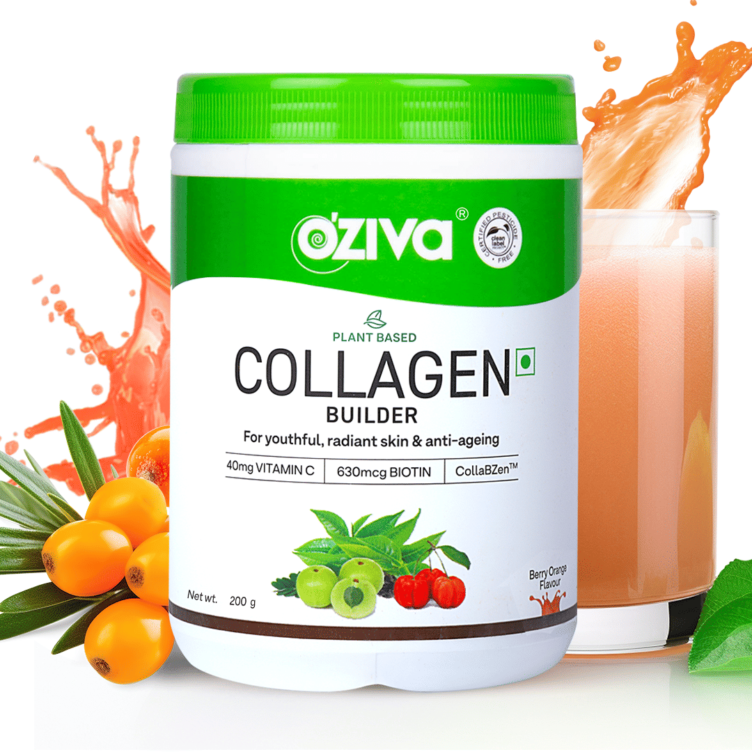 Oziva Plant Based Glutathione Builder, 60 Capsules