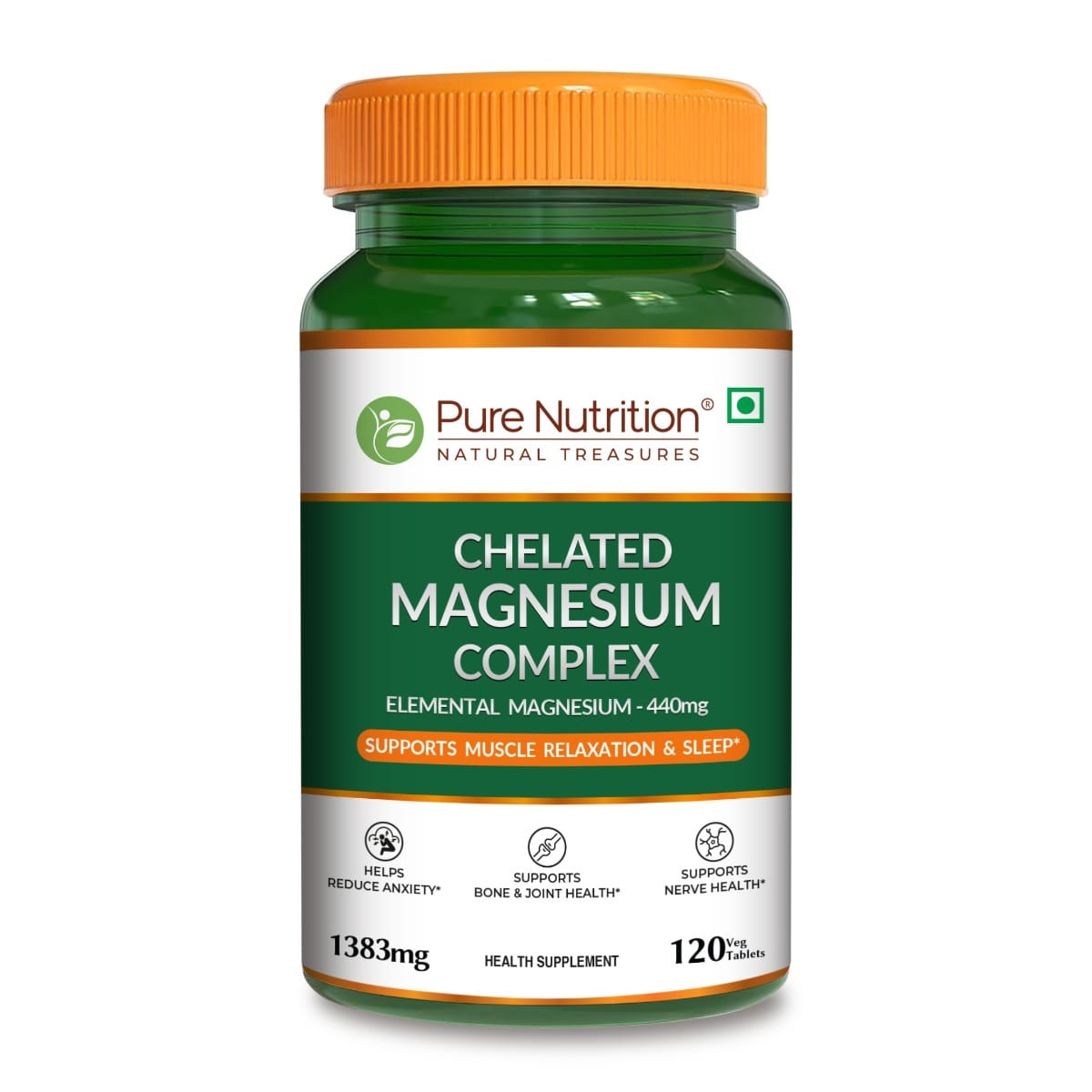 Pure Nutrition Chelated Magnesium Complex 800mg – 120 Tablets | Muscle, Nerve & Relaxation Support-image-35