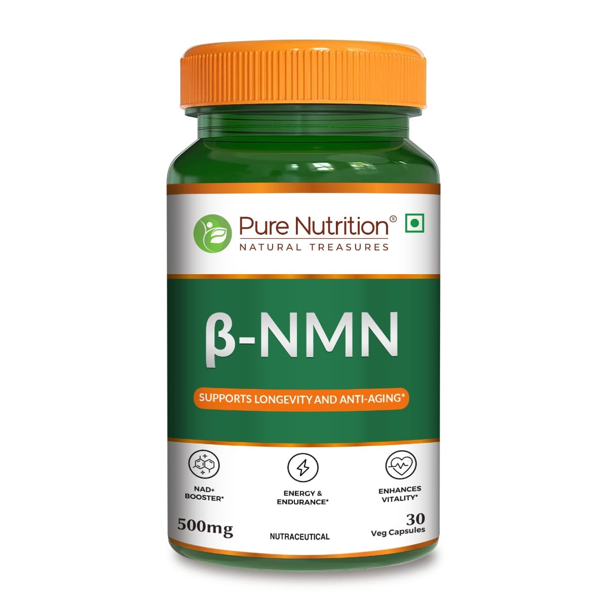 Pure Nutrition NMN Supplement 500mg (60 Capsules) | NAD Booster | Nicotinamide Mononucleotide | Supports Longevity & Metabolism Supports Healthy Aging & Increases Energy Levels-image-25