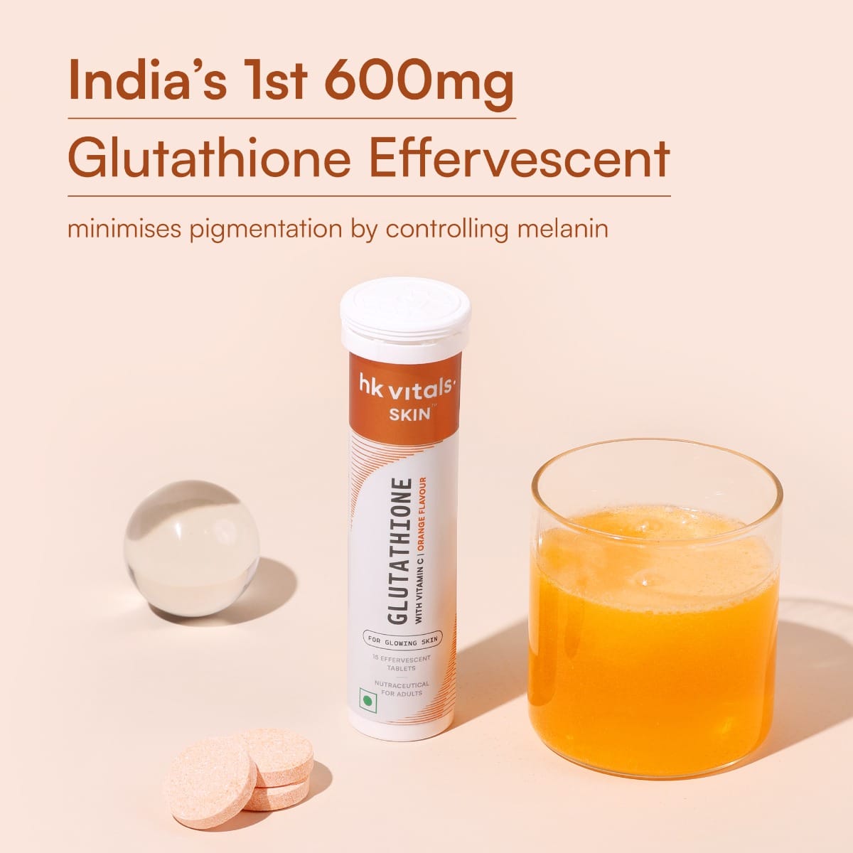 hk vitals glutathione review (Orange, 15 Effervescent Tablets) | L-Glutathione Tablets with Vitamin C & E Vitamin B12 Injection for Pets 4-Week Supply:Core Weight Loss Efficacy of