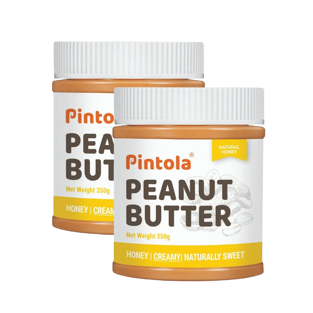 Pintola All Natural Honey Peanut Butter Made With Real Peanut & Honey | Naturally Gluten Free, Zero Added Sugar | Natural Sweet, Creamy, 350g | Pack of 2-picture-18