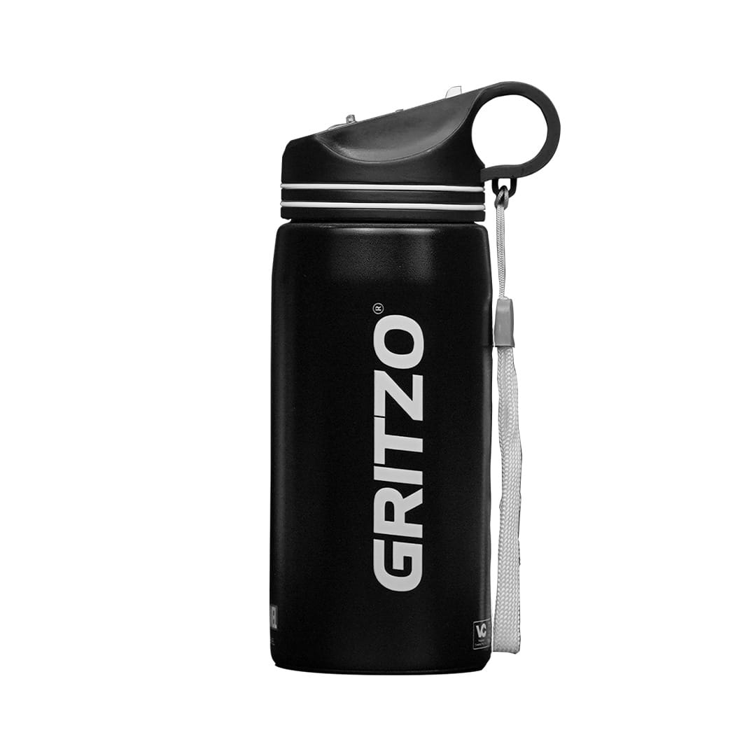 Gritzo Black Panther Sipper Bottle (Black, 500ml) | BPA Free, Leak-Proof-picture-5