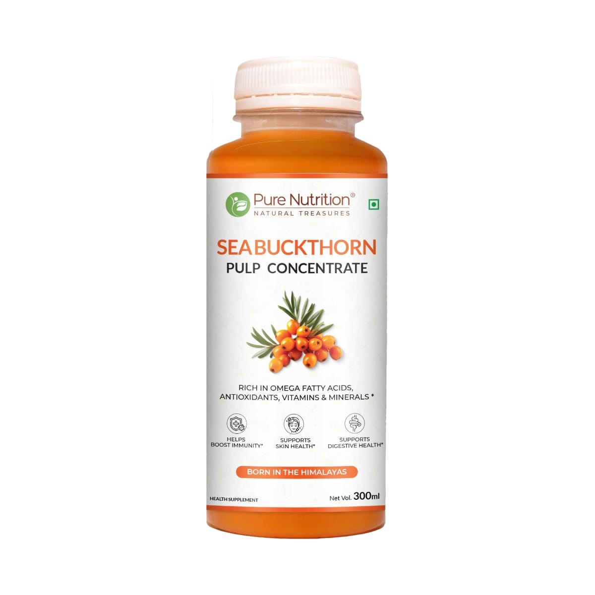 Pure Nutrition Seabuckthorn Pulp Concentrate 300ml | Rich in Omega Fatty Acids (3,6,7 & 9), Vitamins & Antioxidants | Supports Immunity, Heart & Digestive Health | Promotes Skin,Cellular Health & Overall Wellness-image-24