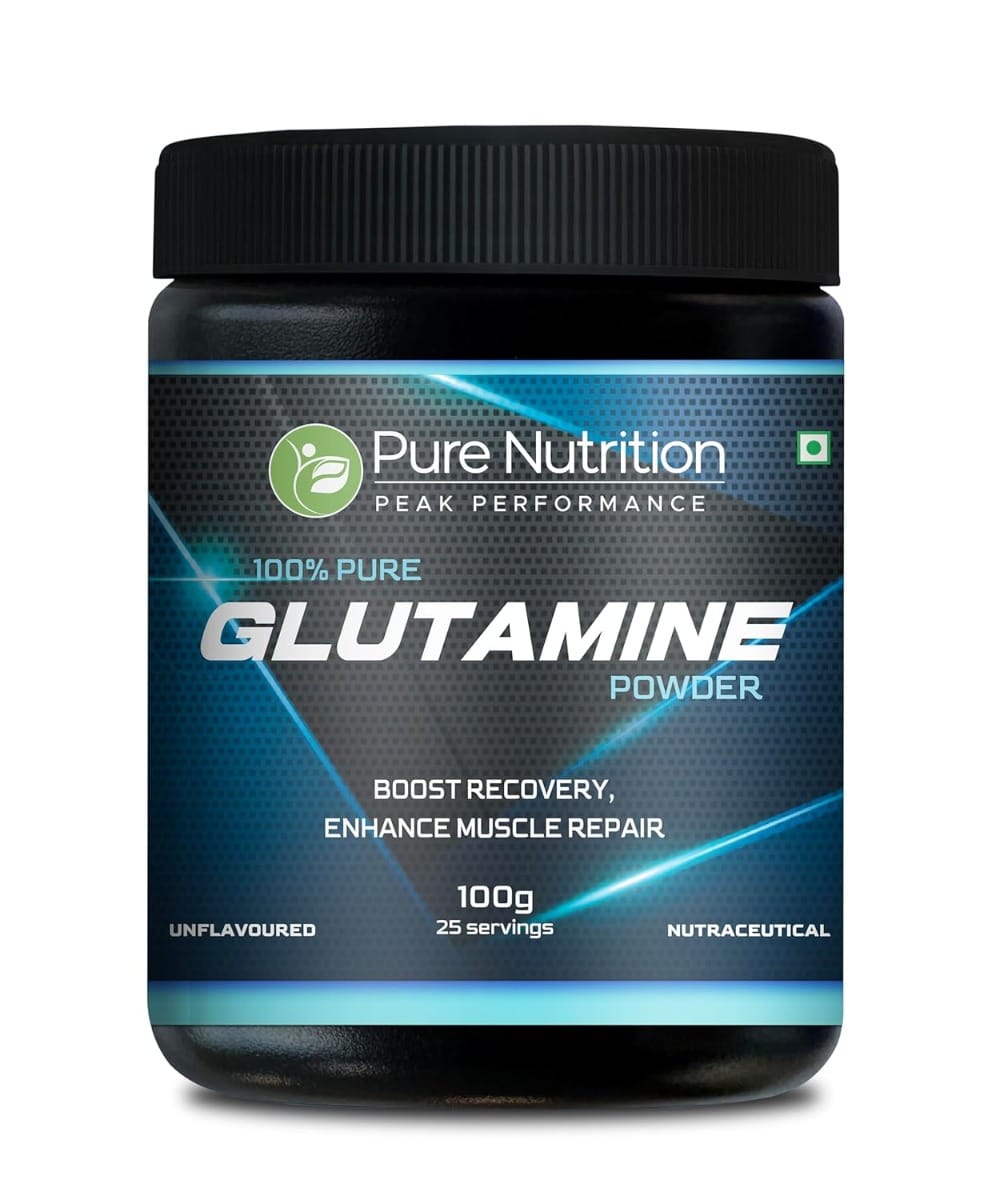 Pure nutrition Glutamine Powder 100g | Post Workout Supplement Amino Acid for Muscle Growth & Recovery | Unflavoured | 25mg serving-image-48