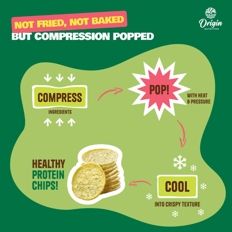 Origin Nutrition Mojo Pops Plant Based Protein Chips Sour Cream & Onion ...