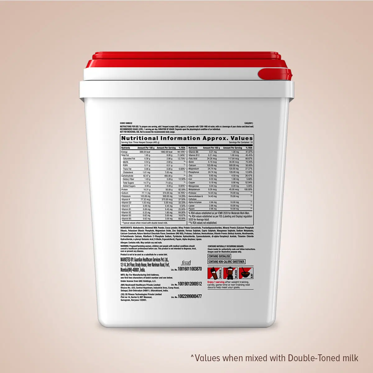 GNC Pro Performance Weight Gainer 5 kg - Image 3