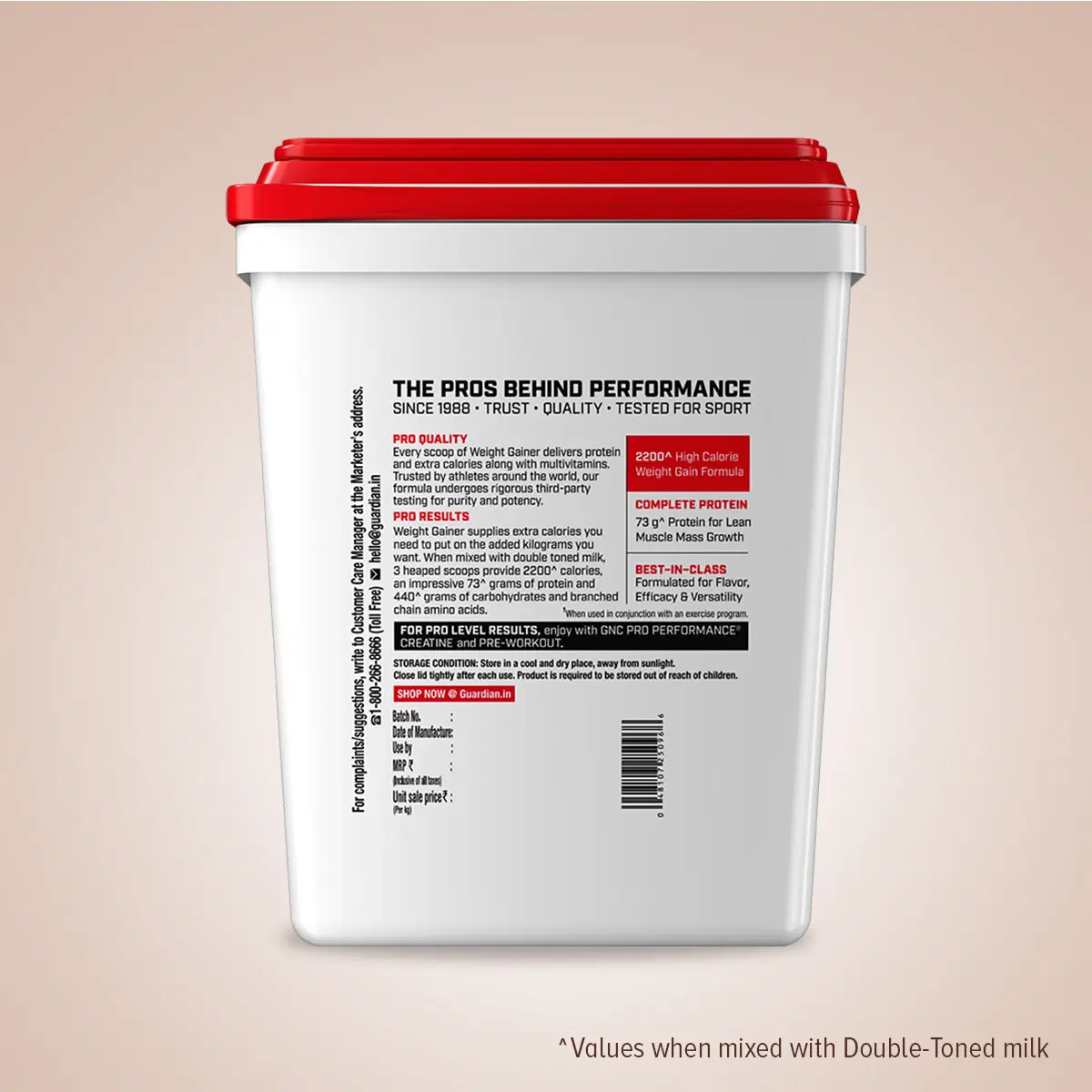 GNC Pro Performance Weight Gainer 5 kg - Image 2