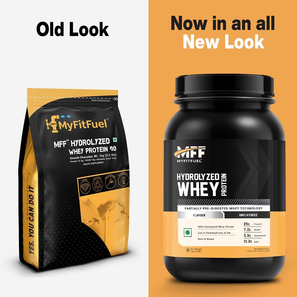 MyFitFuel Hydrolyzed Whey Protein | 1 Kg, 30 Servings (Smooth Chocolate ...