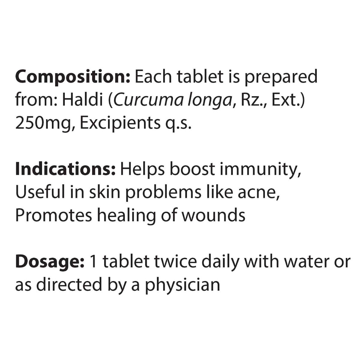 Dabur Haldi Tablet Health Booster | Anti Allergen | Enhances Immunity ...