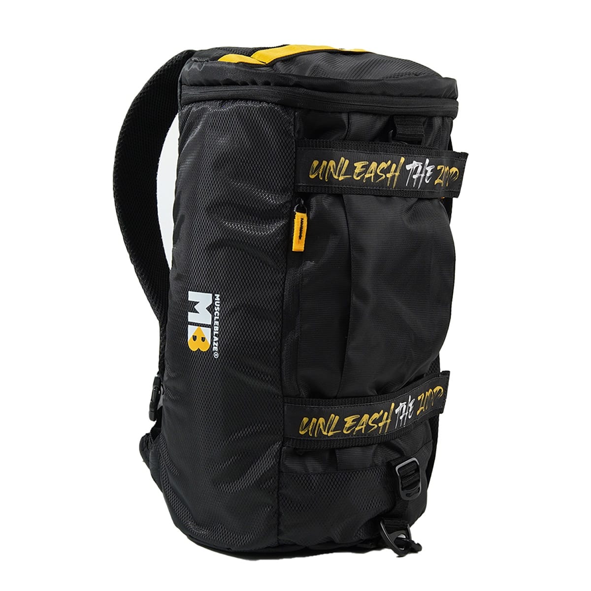 MuscleBlaze Hybrid Gym Bag cum Backpack, Duffle Bag (Black, 40L) | For Men and Women | Sports Bag-image-5