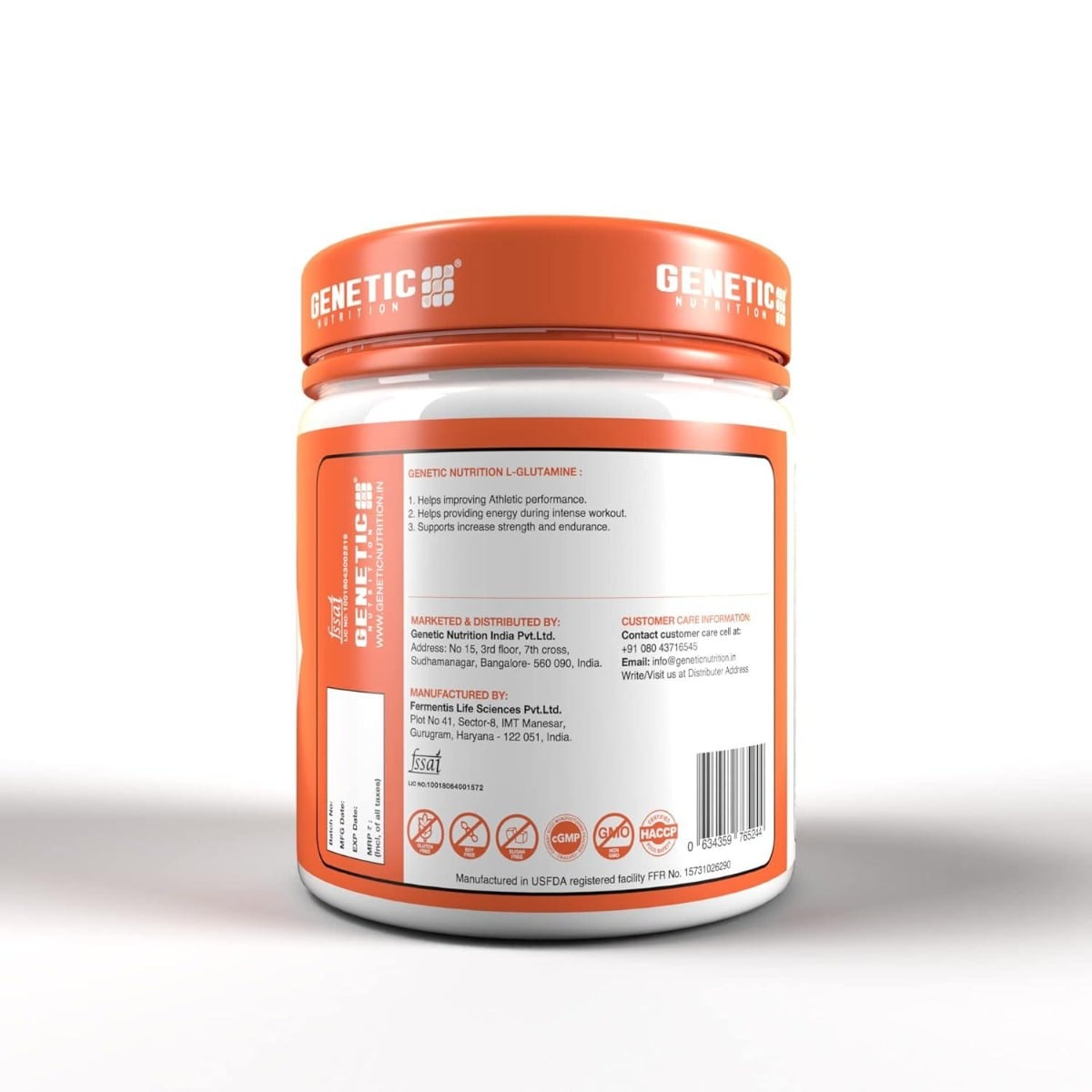 Genetic Nutrition 100% Pure Creatine Monohydrate Powder (Unflavoured ...