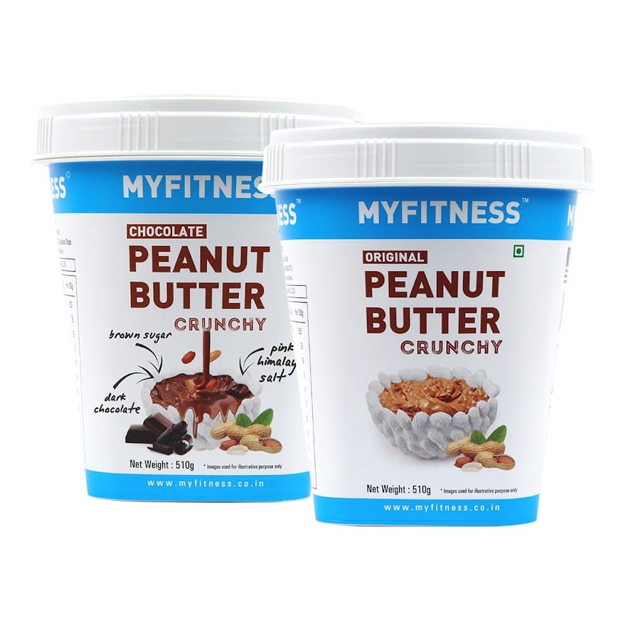 MYFITNESS Original Peanut Butter Smooth 510gm and Chocolate Peanut Butter Smooth 510gm Combo | 21g Protein to Boost Energy | Tasty & Healthy Nut Butter Spread | Smooth Creamy Peanut Butter-image-11