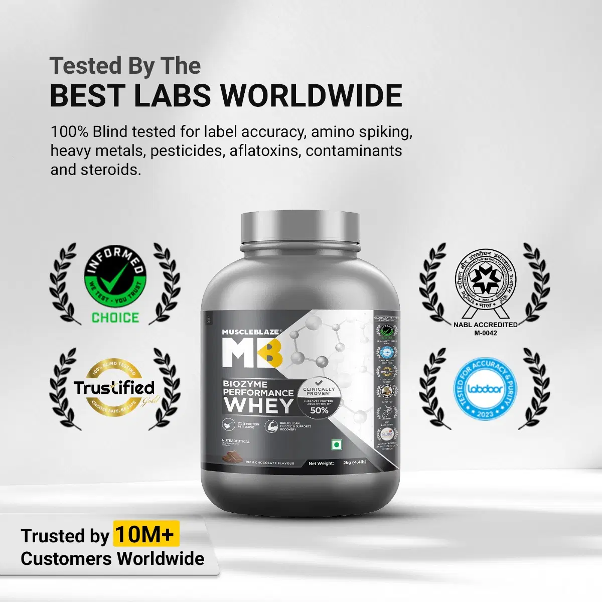 MuscleBlaze Biozyme Performance Whey 2kg Rich Chocolate - Image 11