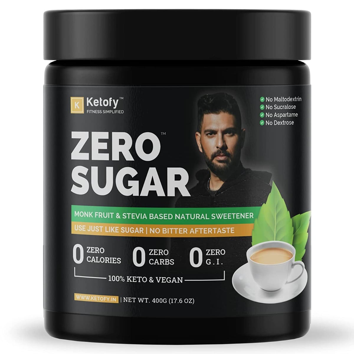 Zero Sugar (400g) | Stevia and Monk Fruit Sweetener | No