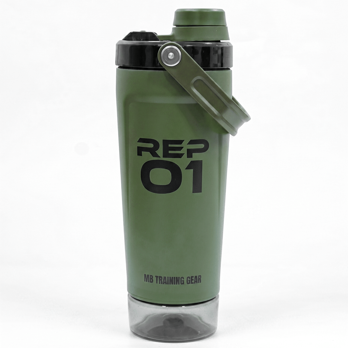 MuscleBlaze ARC Insulated Steel Shaker for Gym with Base Storage (600ml, Combat Olive)-picture-13