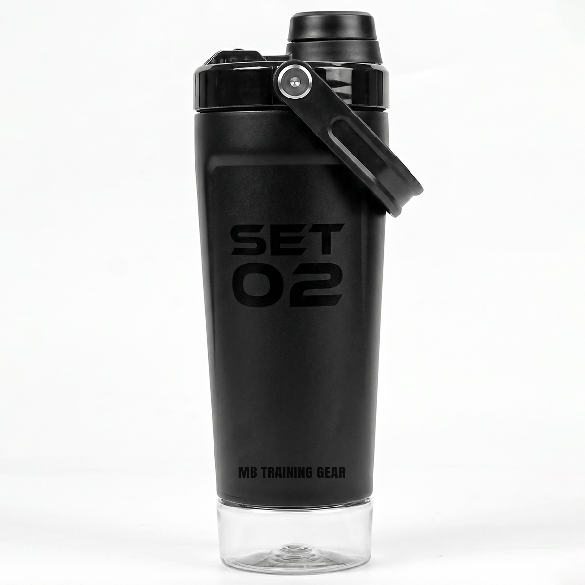 MuscleBlaze ARC Insulated Steel Shaker for Gym with Base Storage (600ml, Blackout Core)-picture-21