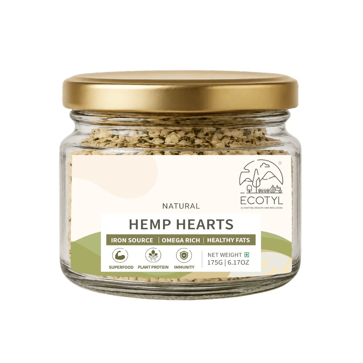 Ecotyl Hemp Hearts | Rich in Omega-3 & Protein | 175g-picture-15