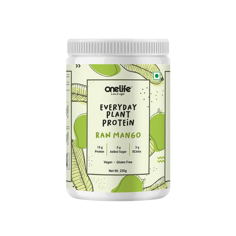 Onelife Everyday Plant Based Energy Drink with 15g Protein | 3g BCAA | Zero Added Sugar | Vegan | Gluten Free | Daily Protein for Men & Women | For Strength, Energy Boost & Immunity | Raw Mango Flavour | 250g-picture-18